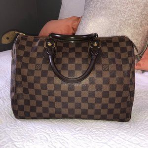 Louis Vuitton Speedy 30 Damier Ebene Hand Bag